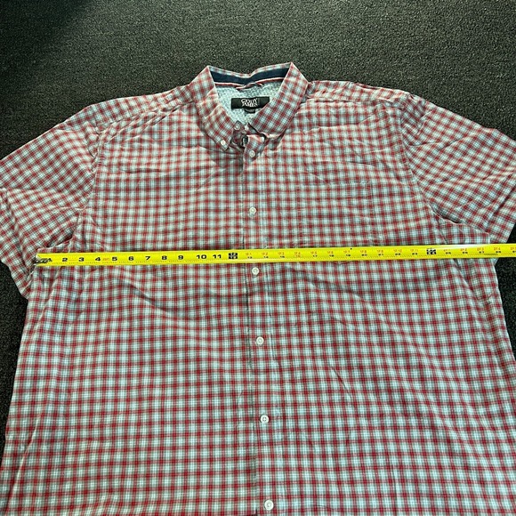 Cody James Core Shirt Mens XXL Gray Red Plaid Short Sleeve Button Western Rodeo - Picture 10 of 10